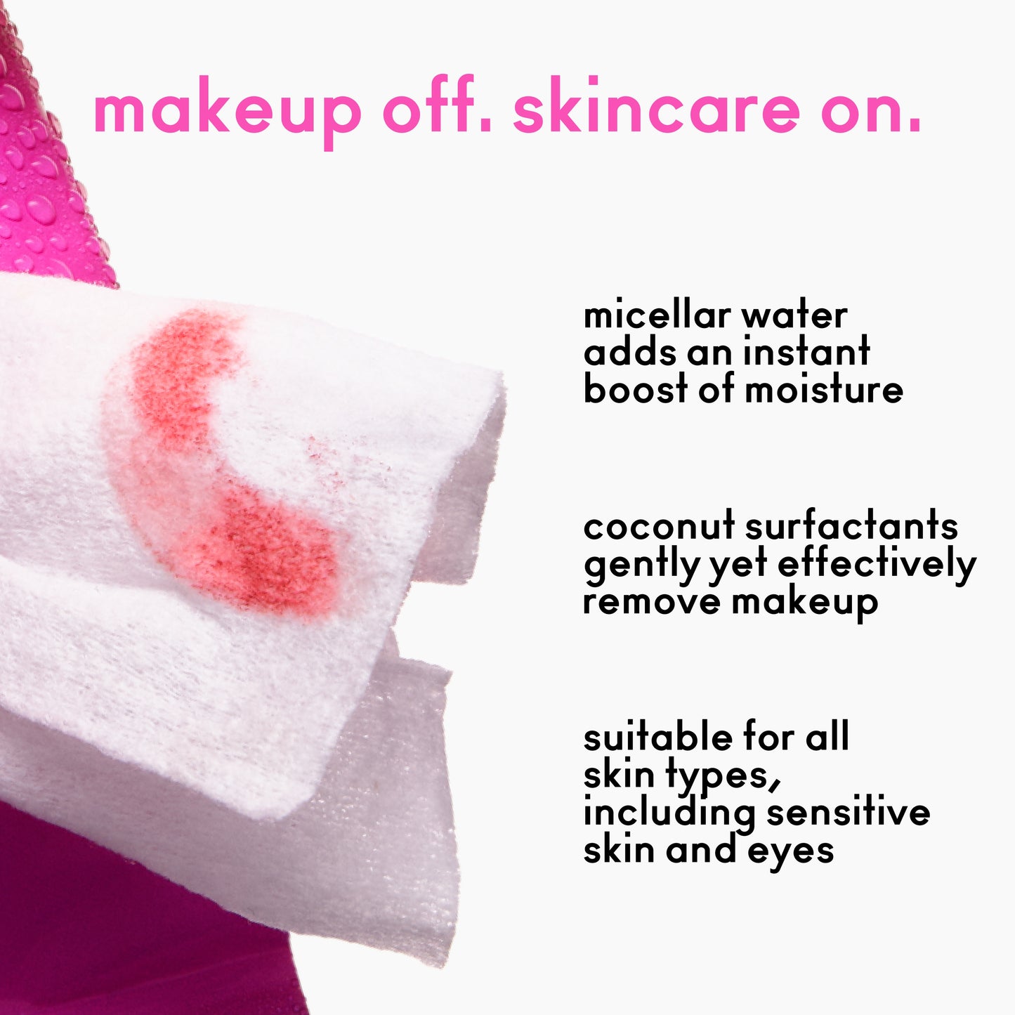 Get Unready Micellar Water Wipes with gentle makeup removal for Daily Makeup