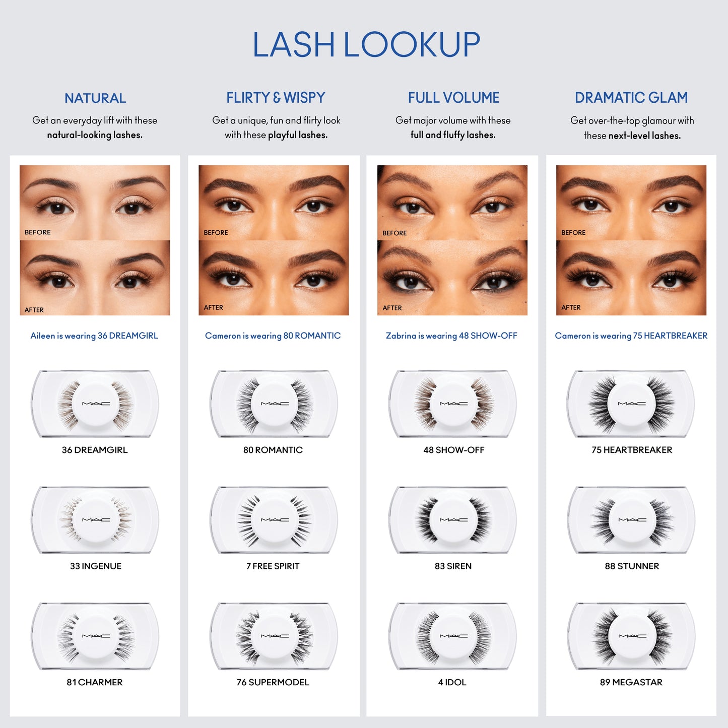 M A C LASH 33 Ingenue Lash with enhanced lash definition for Daily Makeup