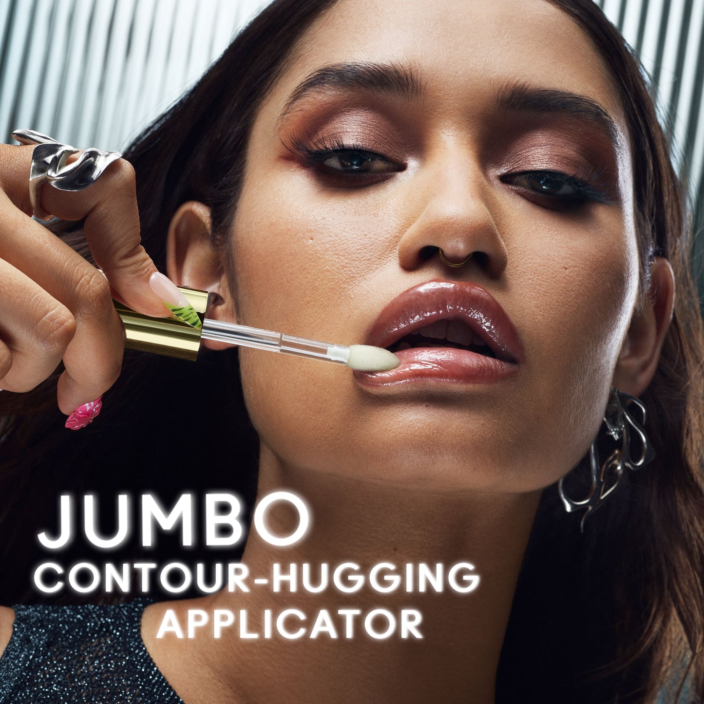 Lipglass Blow Plumping Oil with a polished glossy look for Daily Makeup