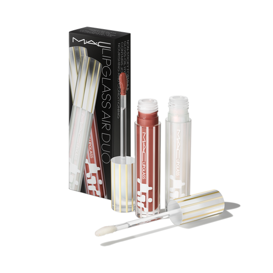 Two Glossy Lipglass Air Duo with coordinated lip looks for Daily Makeup