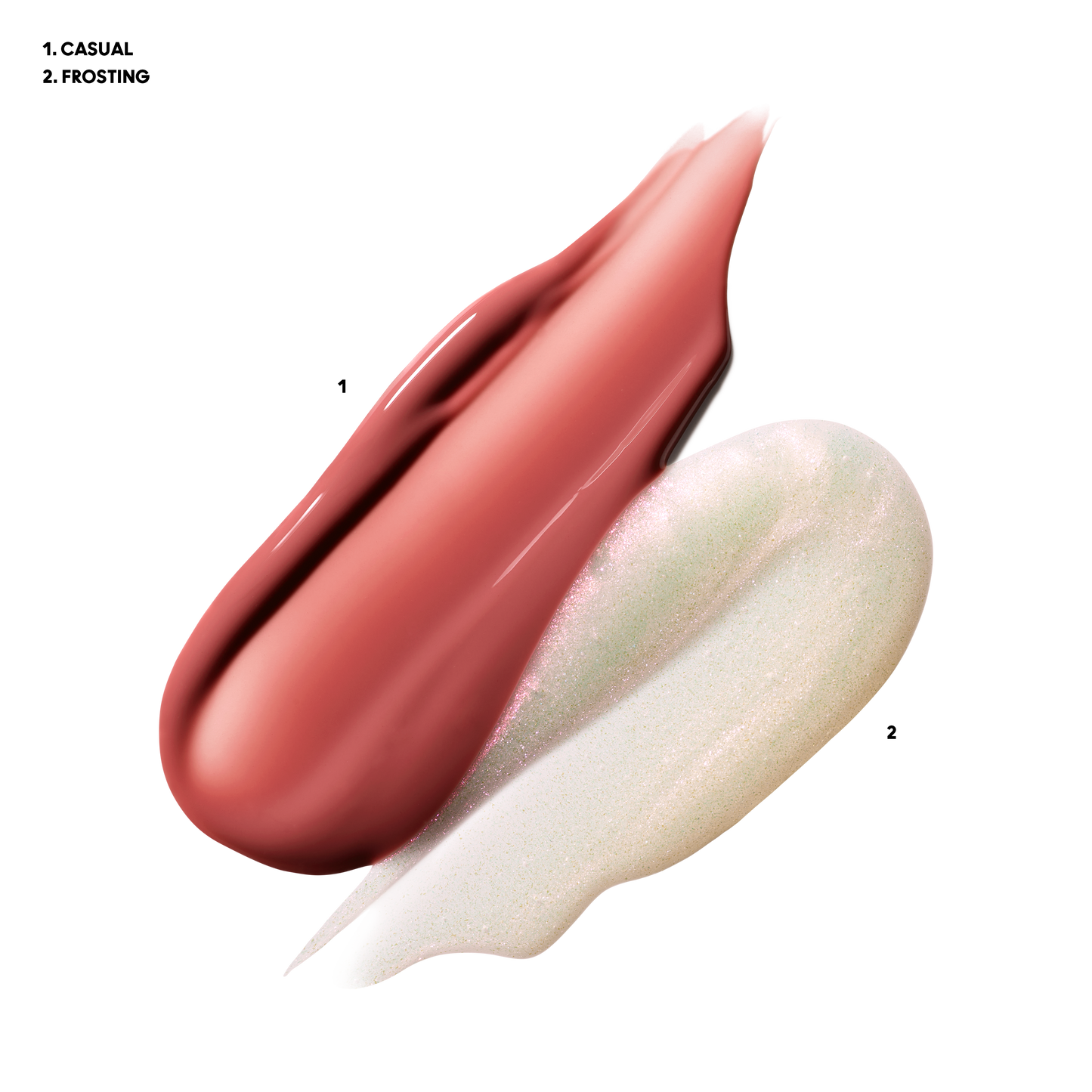 Two Glossy Lipglass Air Duo with coordinated lip looks for Daily Makeup