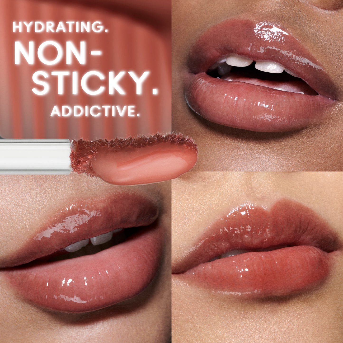 Two Glossy Lipglass Air Duo with coordinated lip looks for Daily Makeup