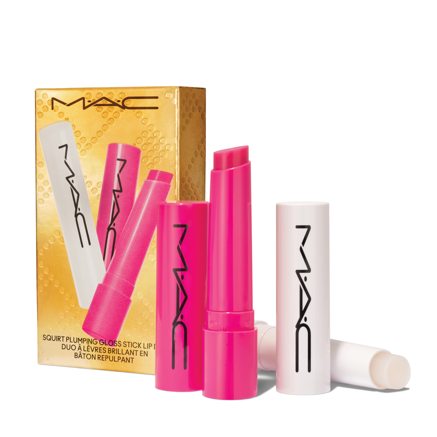 Squirt Plumping Gloss Stick Lip Duo Value Set with coordinated lip looks for Daily Makeup