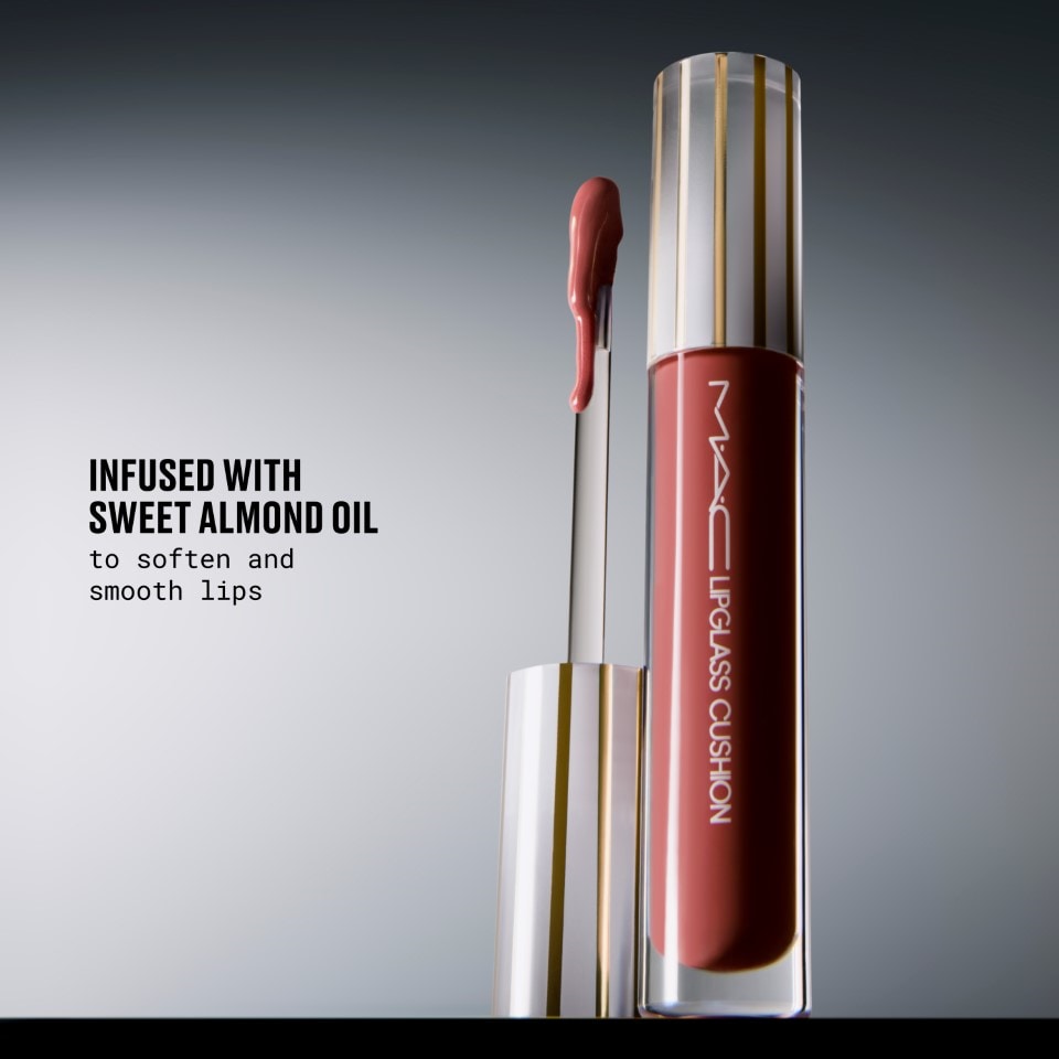 Lipglass Cushion High Pigment Lip Oil with a glossy comfortable finish for Daily Makeup