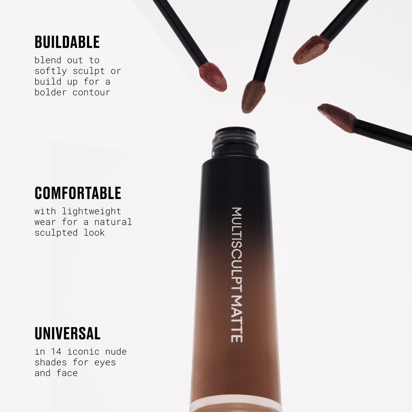 Multisculpt Matte Liquid Eyeshadow And All Over Colour with blendable eye color for Daily Makeup