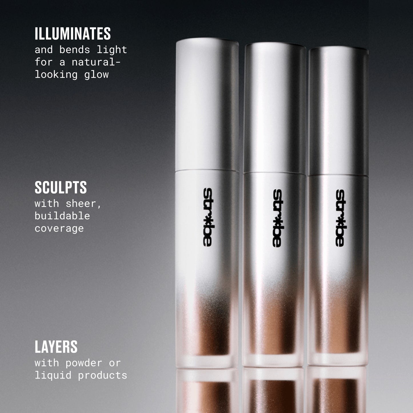 Strobe Beam Bronzelighter with warm looking definition for Daily Makeup