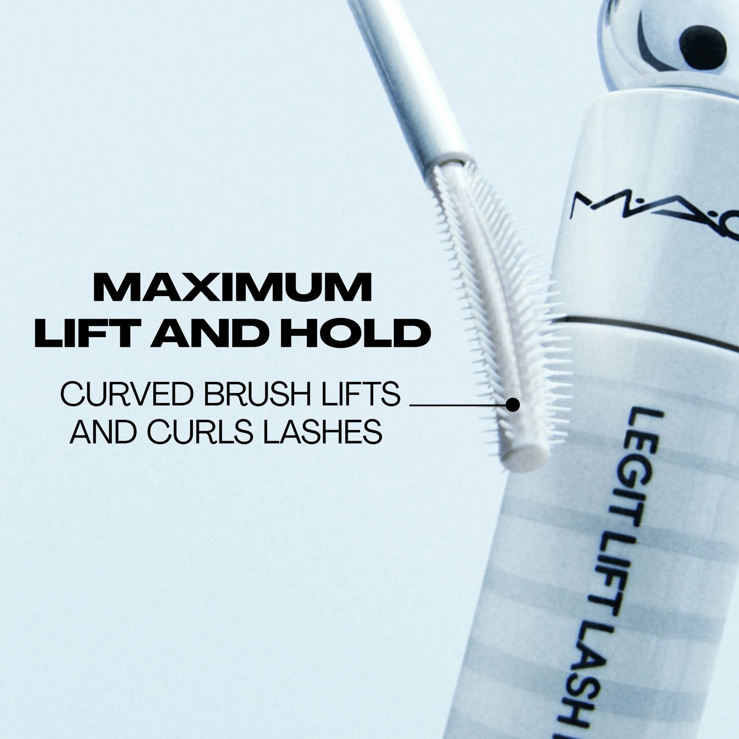M A CSTACK Legit Lift Lash Primer with prepared looking lashes for Daily Makeup