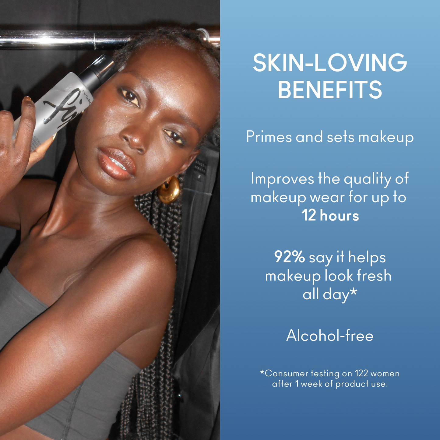 FIX and Setting Spray with a refreshed makeup finish for Daily Makeup