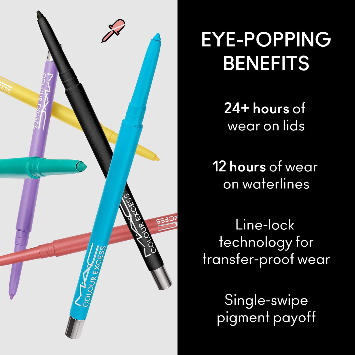 M A C Colour Excess Gel Pencil Eye Liner with precise eye definition for Daily Makeup