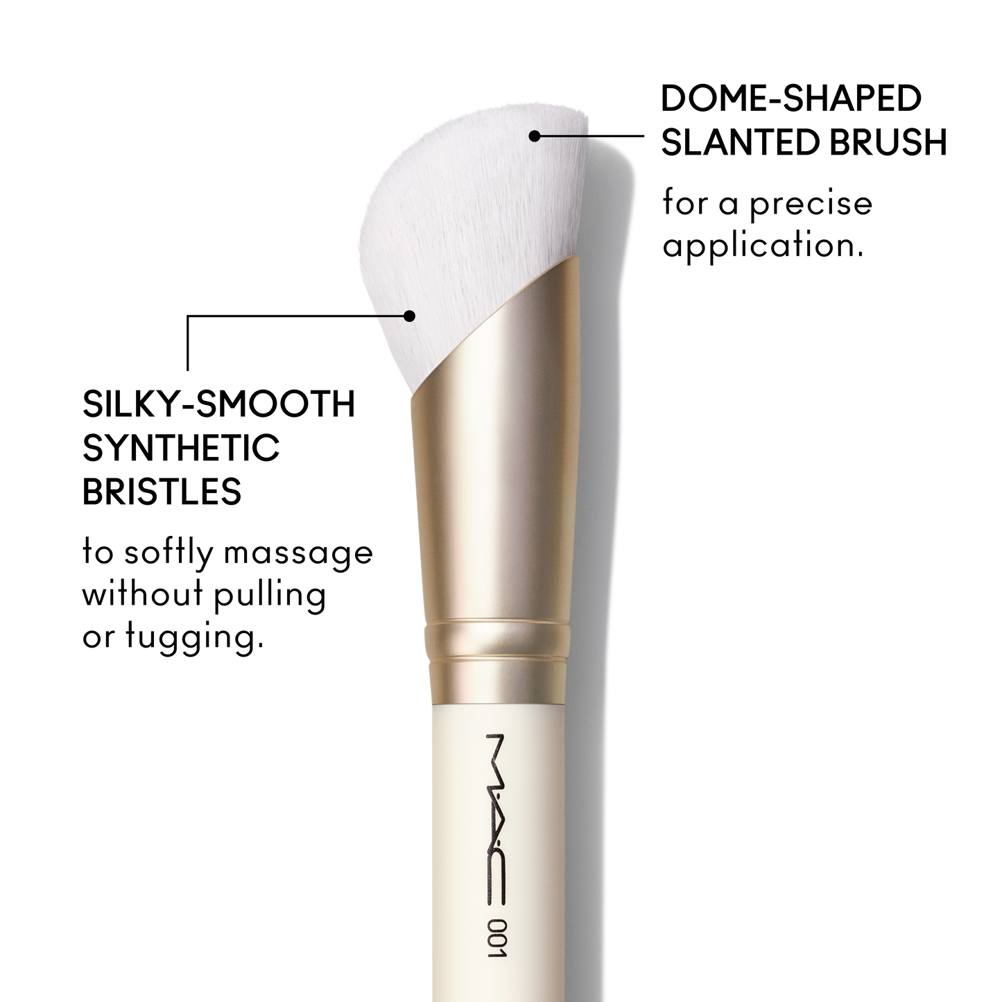 001 Serum and Moisturizer Brush with controlled product application for Daily Makeup